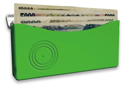 画像:お財布型紙幣識別機Wallet